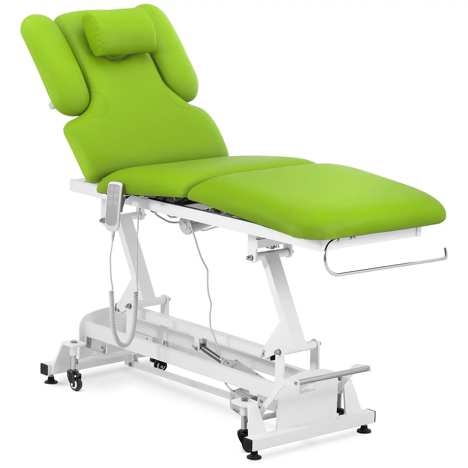 Elektrisk massagebänk - 3 motorer - 250 kg - Ljusgrön