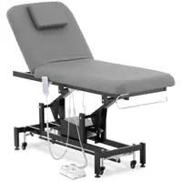 Lettino massaggio elettrico - 2 motori - 200 kg - nero/grigio
