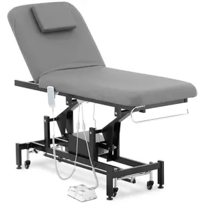 Electric Massage Table - 2 motors - 200 kg - black/grey