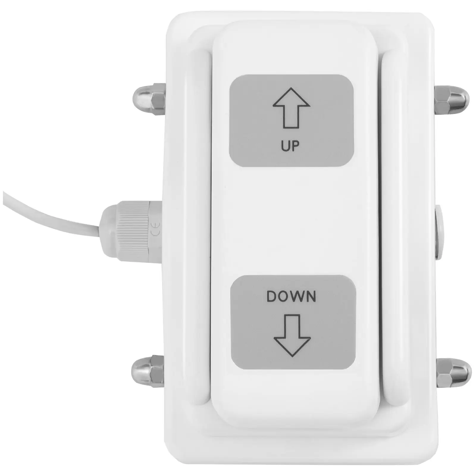 Elektrické masážní lehátko - 1 motor - 100 W - 207 x 68 x 53–92 cm - 200 kg - bílé/šedé (Minimální výška: 53 cm)
