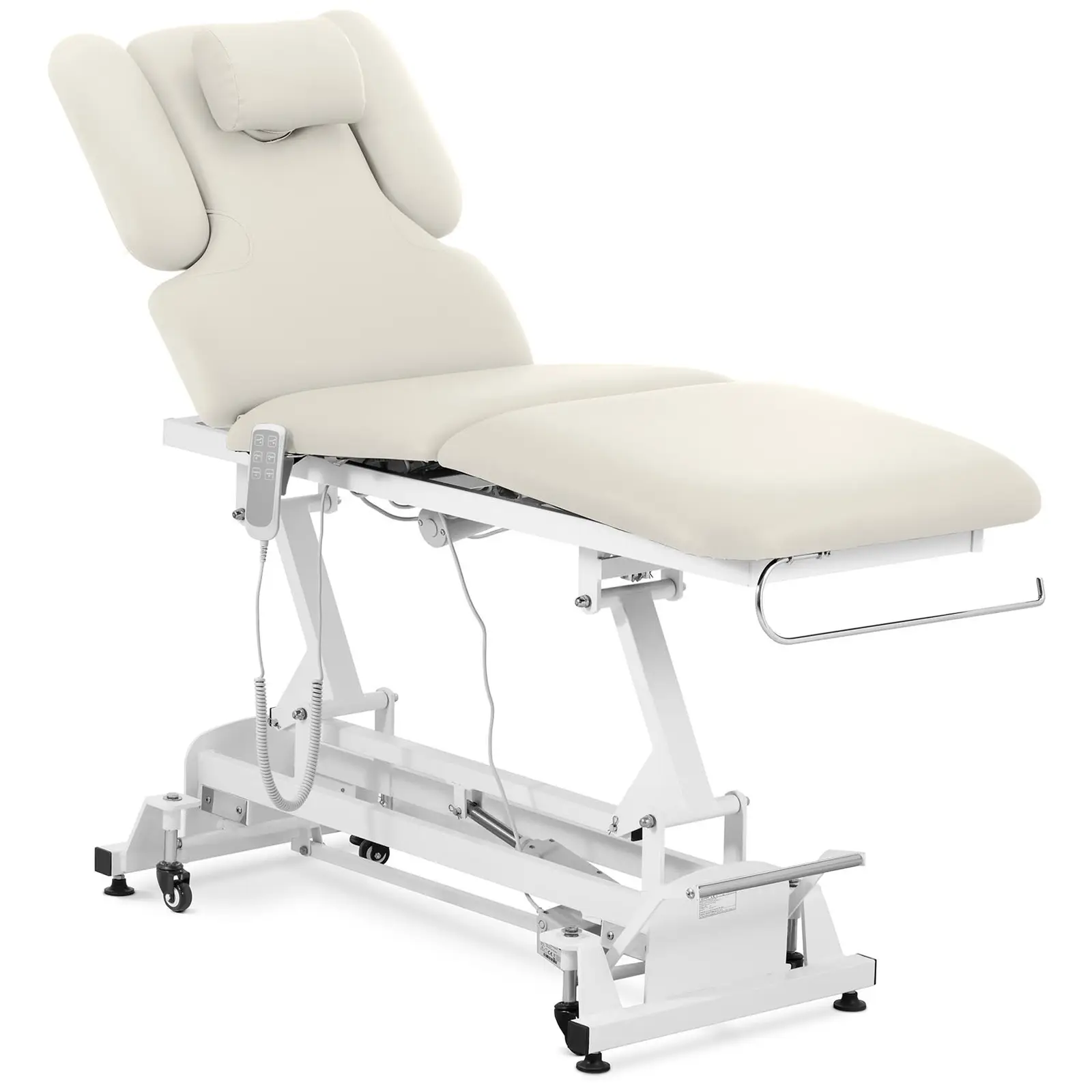 Massagebriks - elektrisk - 3 motorer - 300 W - 185 x 67 x 62 - 84 cm - 200 kg - beige