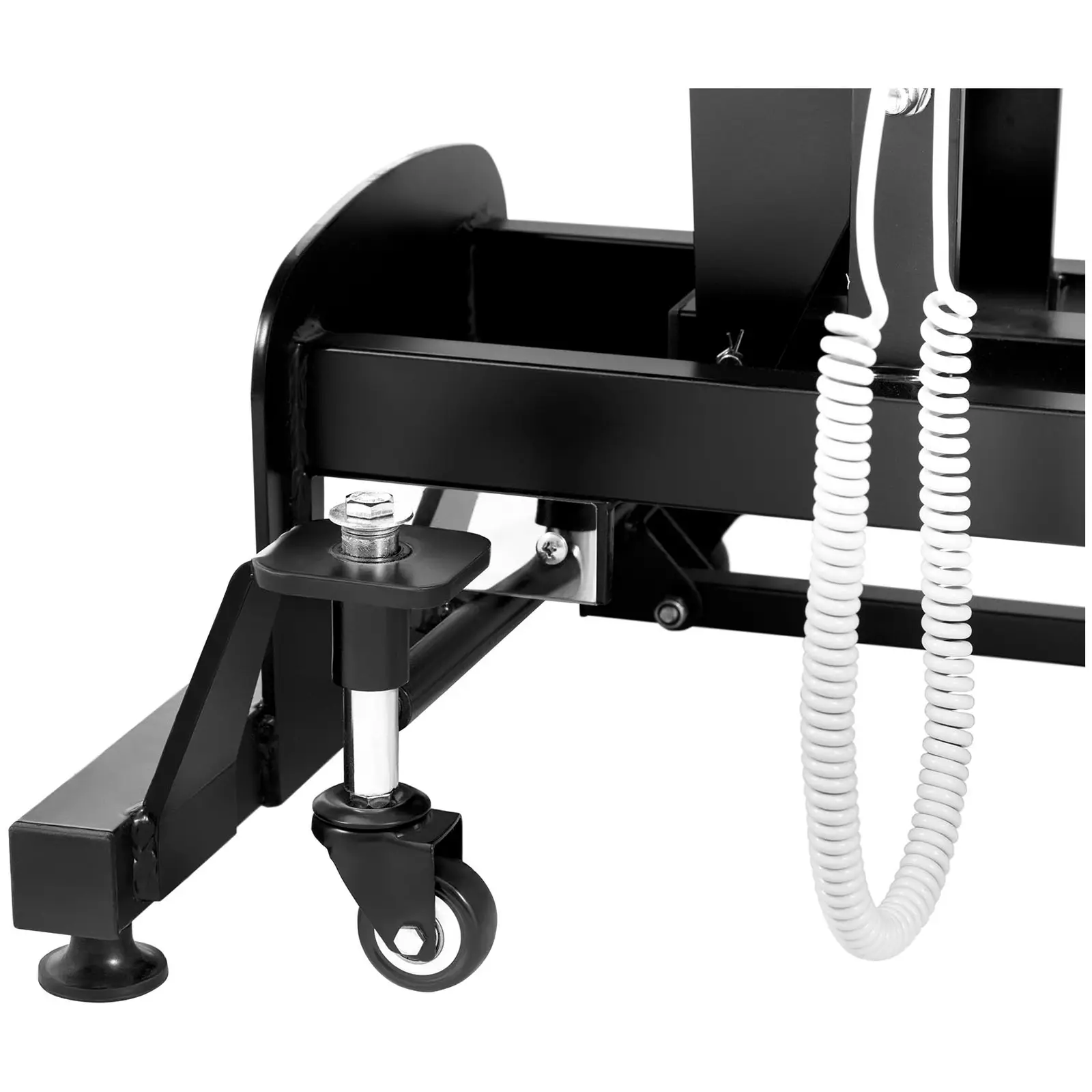 Elektrické masážní lehátko - 3 motory - 300 W - 185 x 67 x 62–84 cm - 200 kg - černá/bordeaux (Maximální výška: 84 cm)