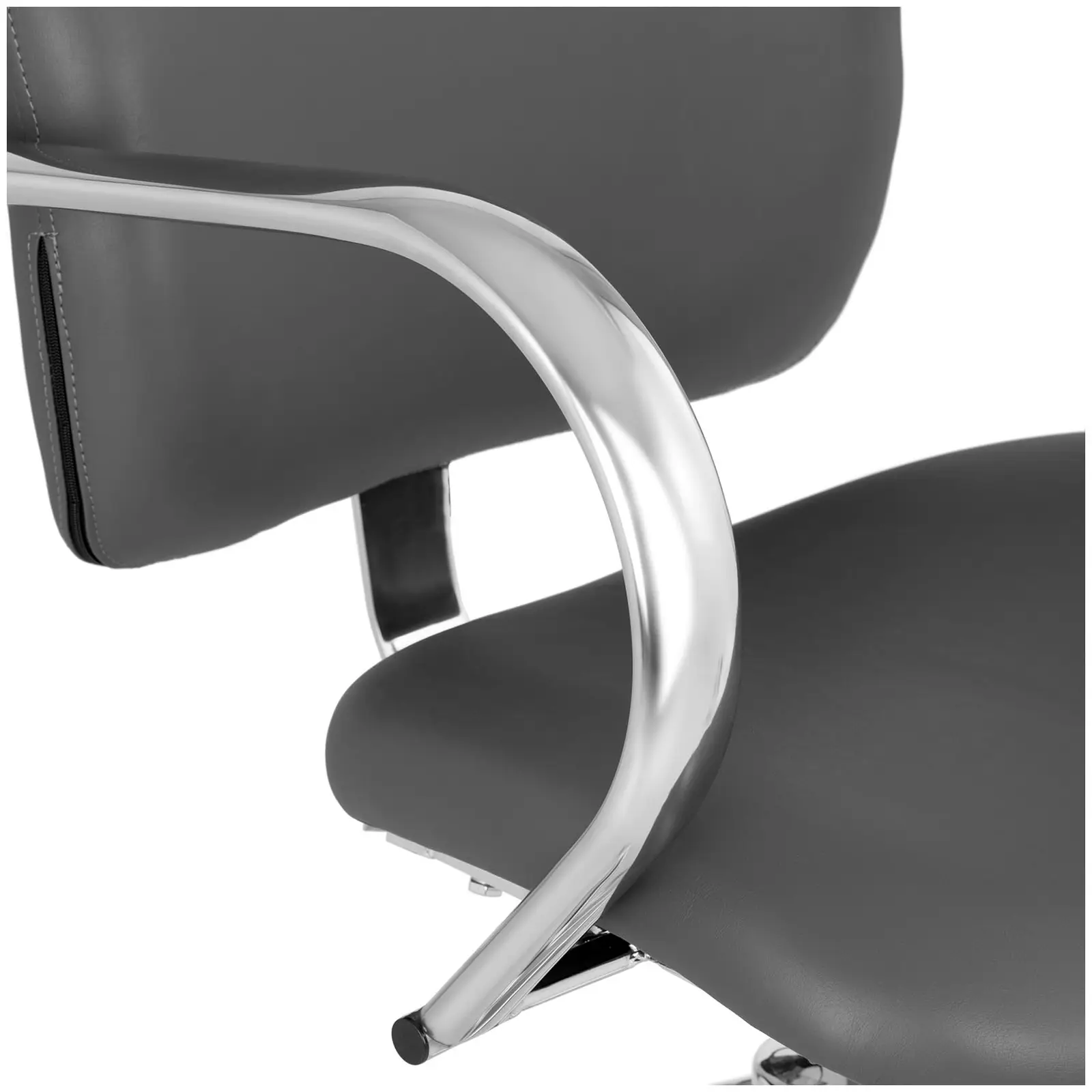 Sillón de peluquería - 590-720 mm - 150 kg - Gris