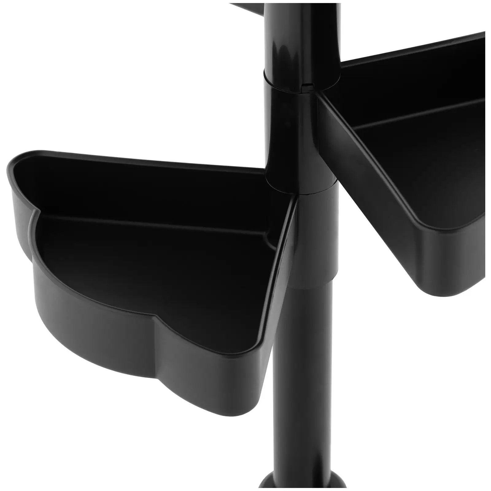 Frisørvogn - 10 kg - 750 - 1020 mm - Ø458 mm hylle - timer (Antall hjul: 5 Pc)