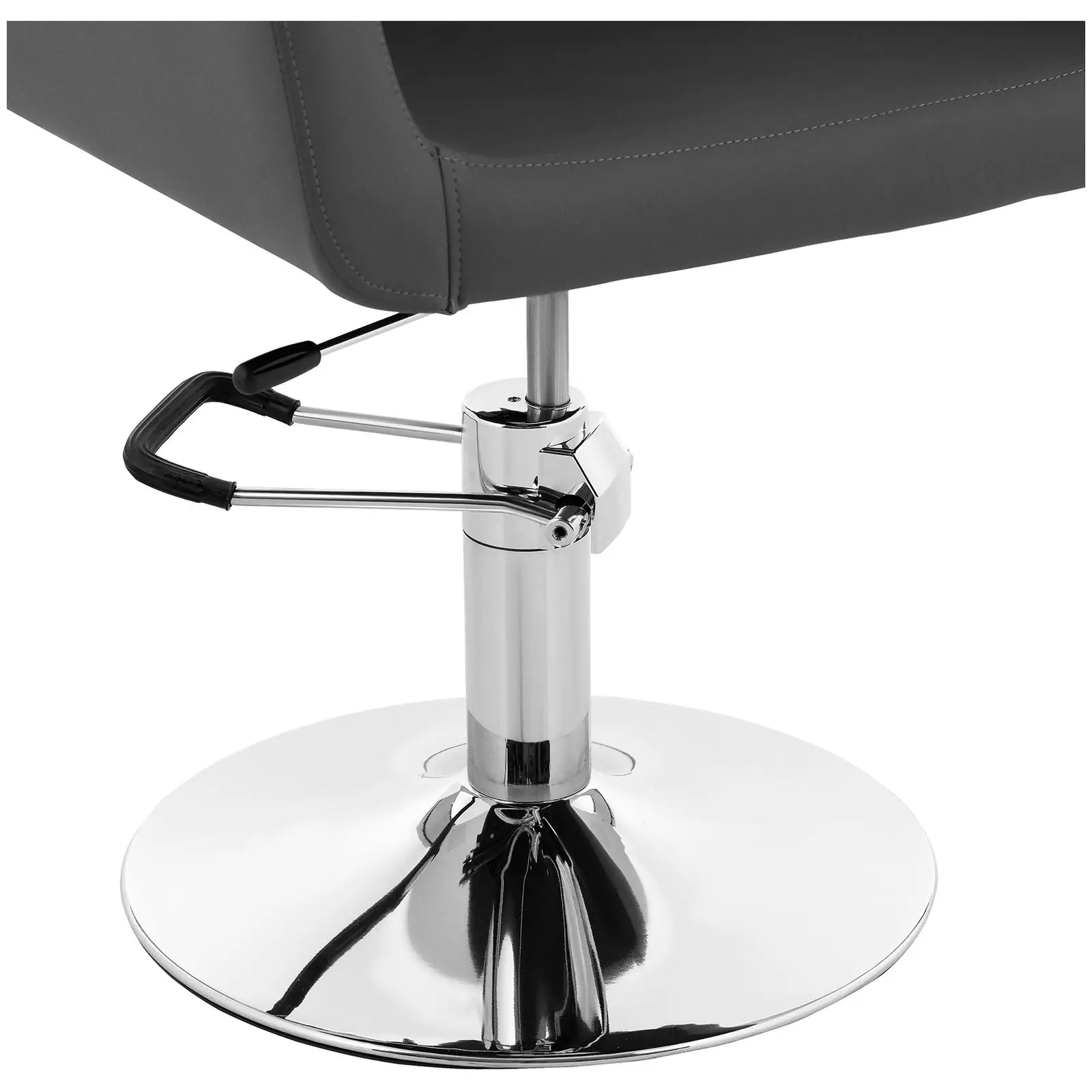 Frisørstol - 510 - 650 mm - 150 kg - grå (Maks. siddehøjde: 65 cm)
