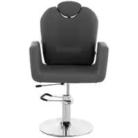 Cadeira de cabeleireiro - 510-650 mm - 150 kg - Cinza