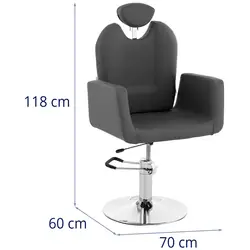 Styling stoel - 510 - 650 mm - 150 kg - Grijs
