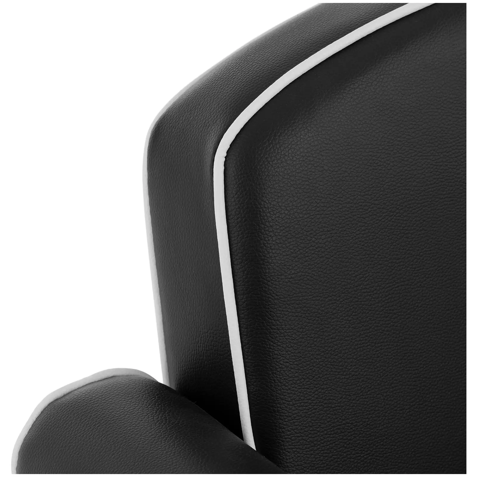 Fotel fryzjerski z podnóżkiem - 520-630 mm - 150 kg - czarny