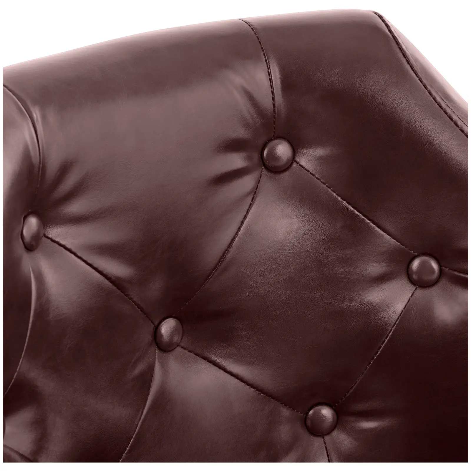 Fotel fryzjerski z podnóżkiem - 470-570 mm - 150 kg - brązowy