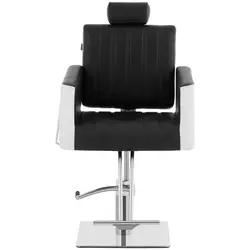 Cadeira de cabeleireiro com apoio para os pés - 470 x 630 mm - 150 kg - Preto, Branco