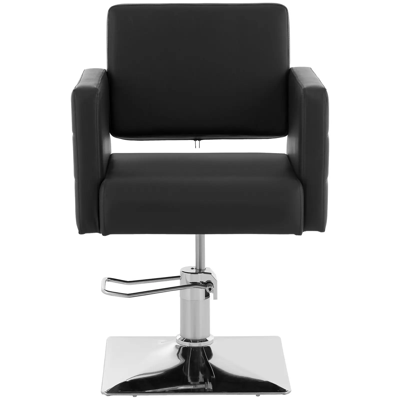 Cadeira de cabeleireiro com pousa-pés - 450 x 550 mm - 150 kg - Preto