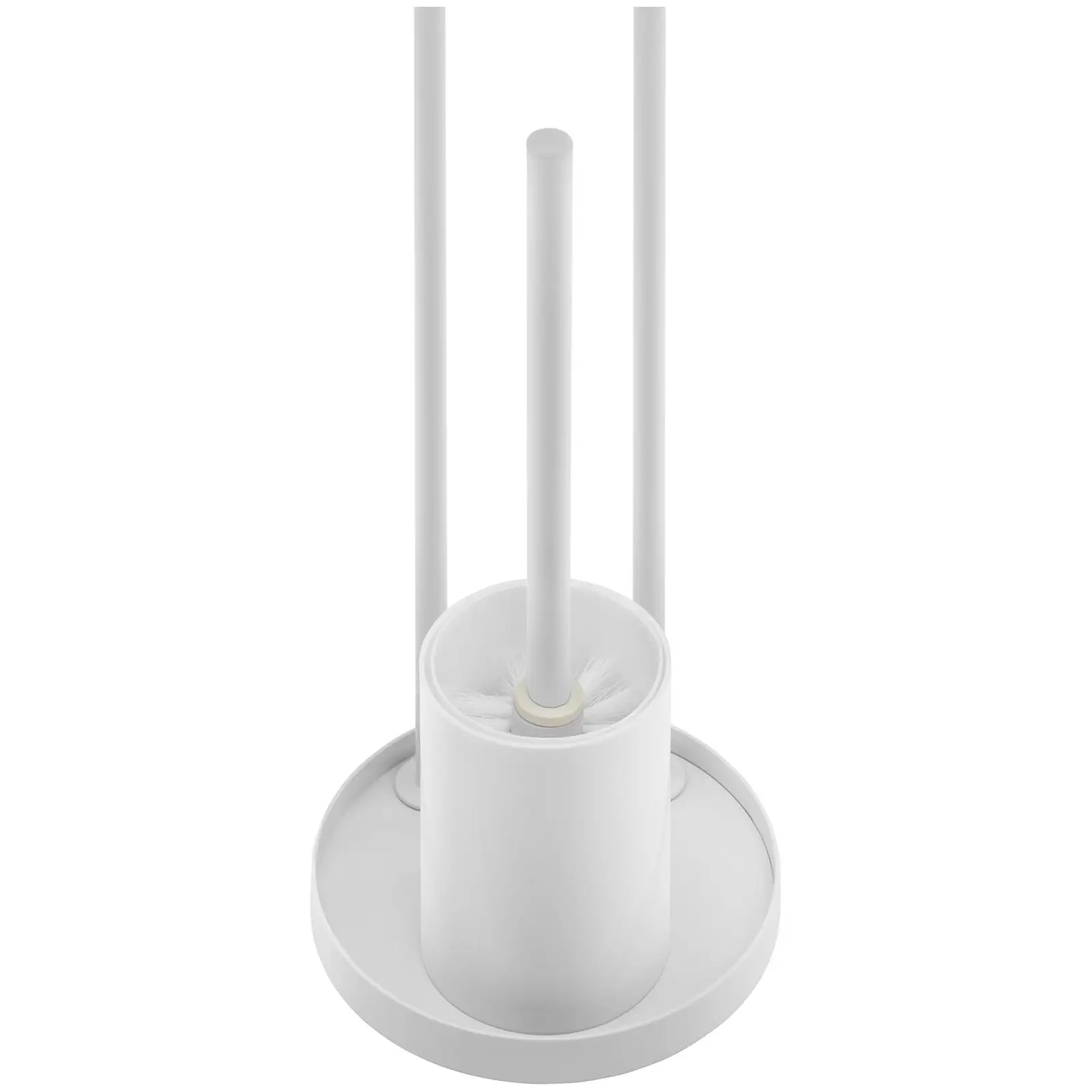Serviteur WC - 2 rouleaux - brosse WC (Couleur(s): Blanc mat)