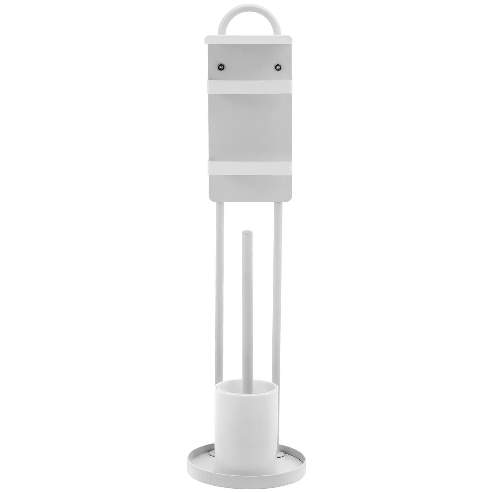 Toiletrulleholder fritstående - 2 ruller - inkl. børste og børsteholder