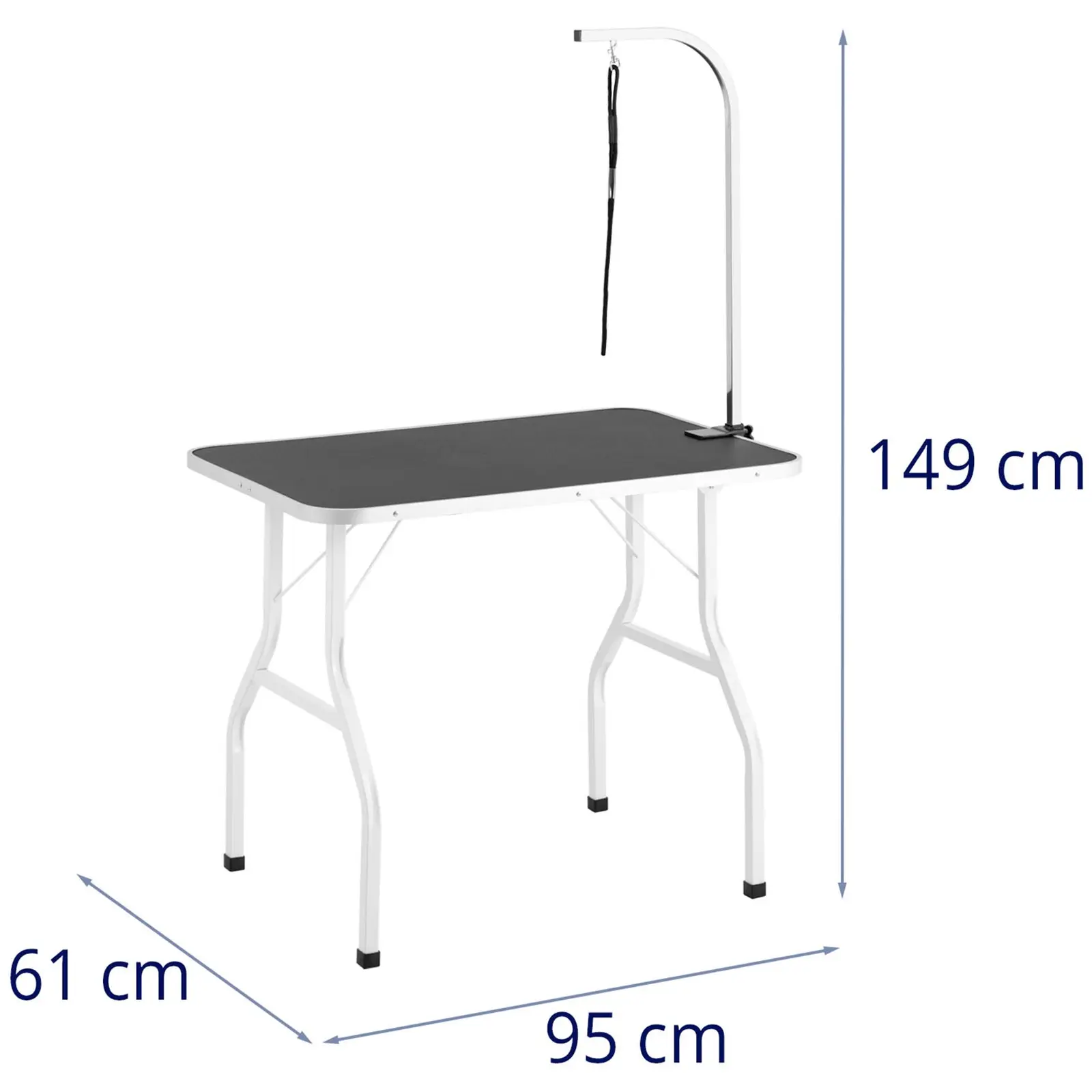 Kutyakozmetikai asztal - 910 x 610 mm - 60 kg - 1 hurok