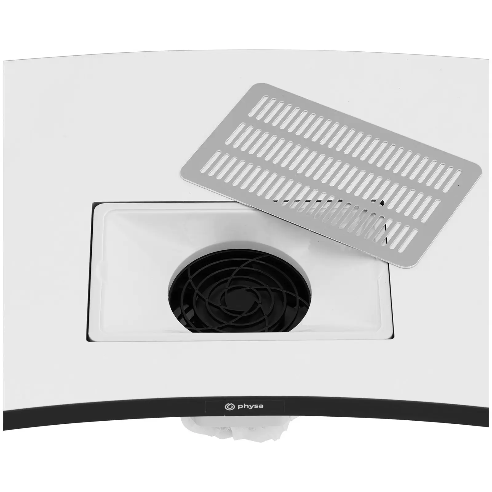 Stůl na manikúru - skládací - bílý - 4 kolečka - odsávání (Ventilátor: Ano)