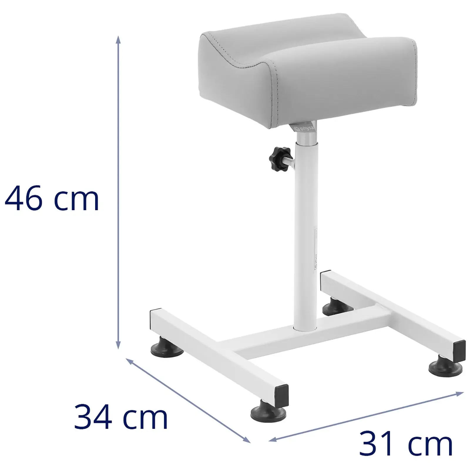 Tabouret pédicure - 24 x 22 cm - Gris