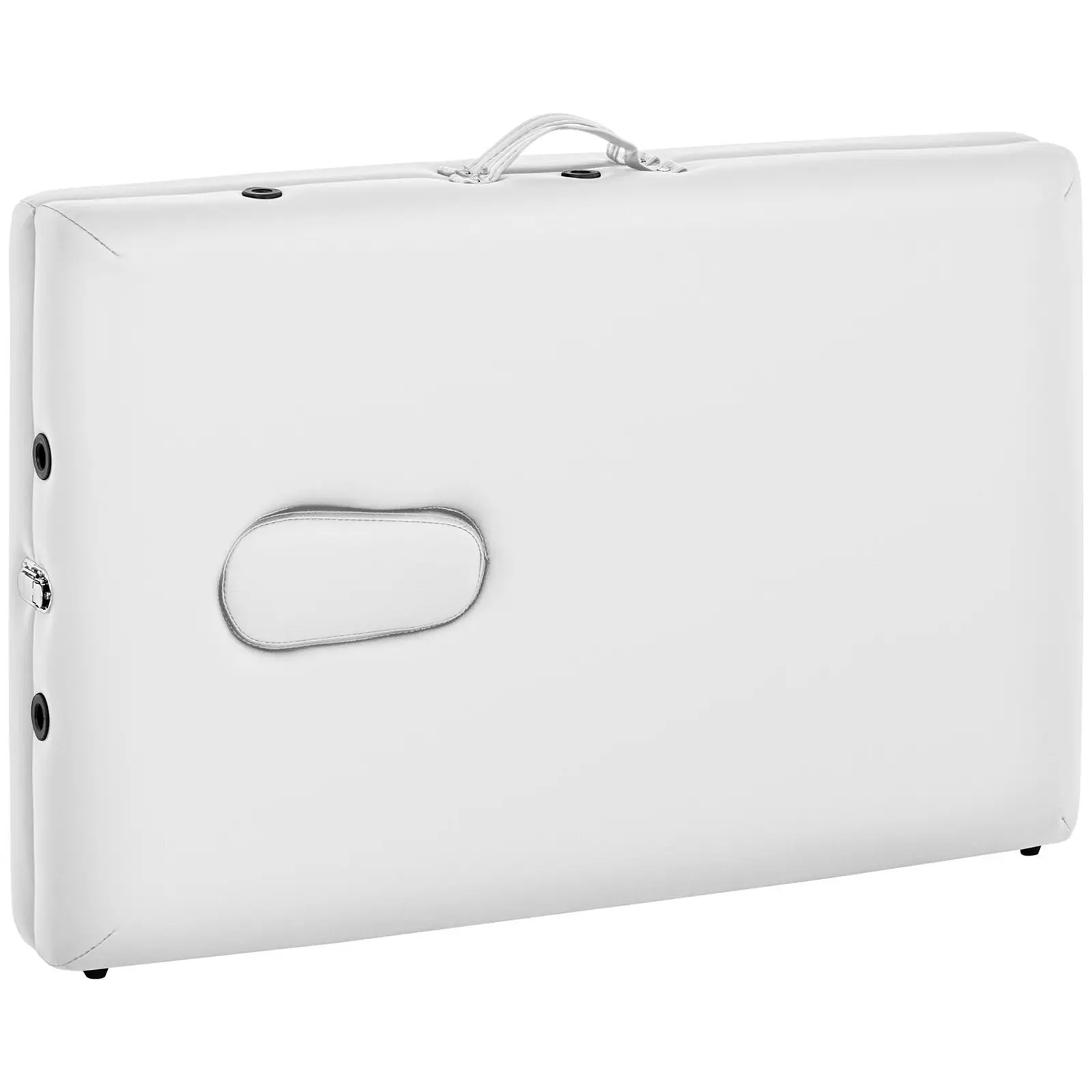 Skládací masážní lehátko - 2 zóny - 185 x 70 x 62–86 cm - 220 kg - bílé (Délka postele: 185 cm)