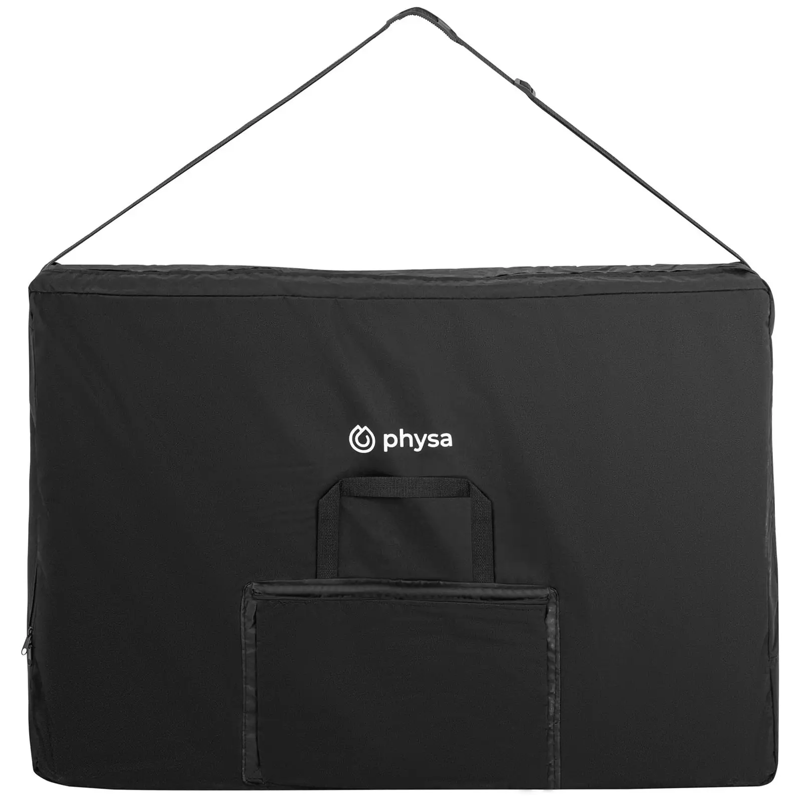 Skládací masážní lehátko - 2 zóny - 185 x 70 x 62–86 cm - 220 kg - bílé (Minimální výška: 62 cm)