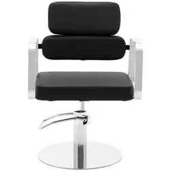 Fotel fryzjerski Truro czarny - 460-610 mm - 150 kg - czarny