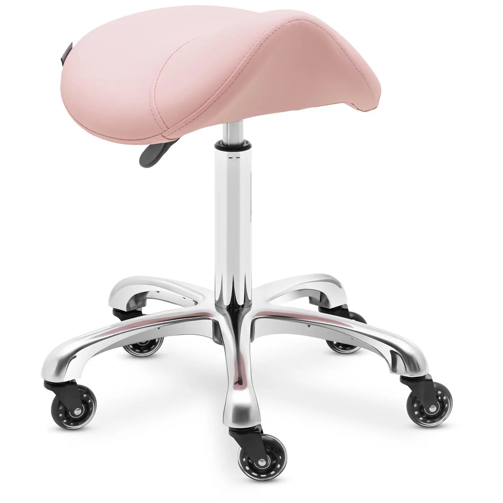 Taburete de estética - 570 - 750 mm - 150 kg - Rosa pálido