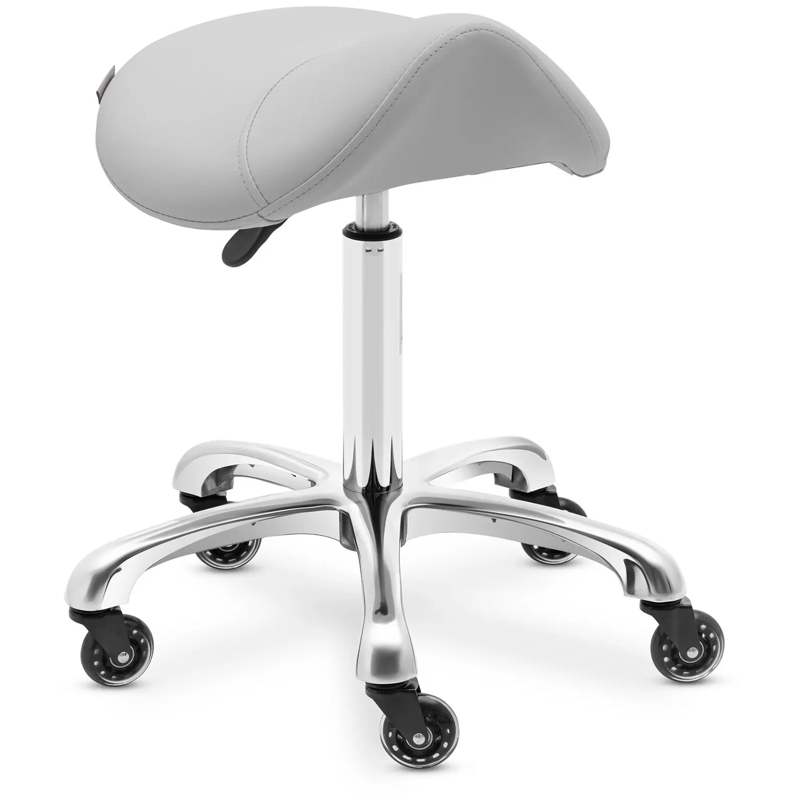 Tabouret selle de cheval - 570 - 750 mm - 150 kg - Gris pâle