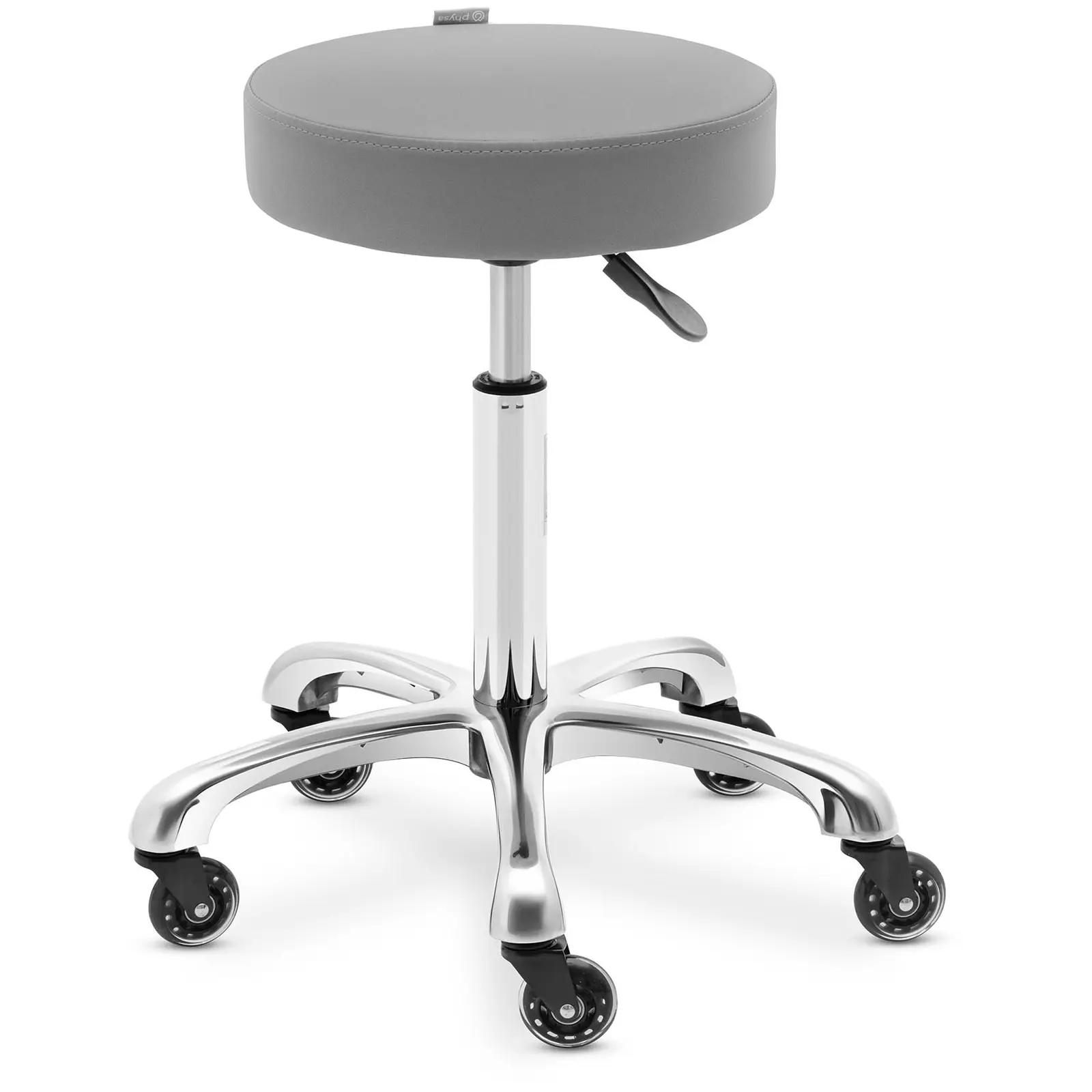 Otočná židle na kolečkách 540–720 mm 150 kg tmavě šedá - Taburety na kolečkách physa