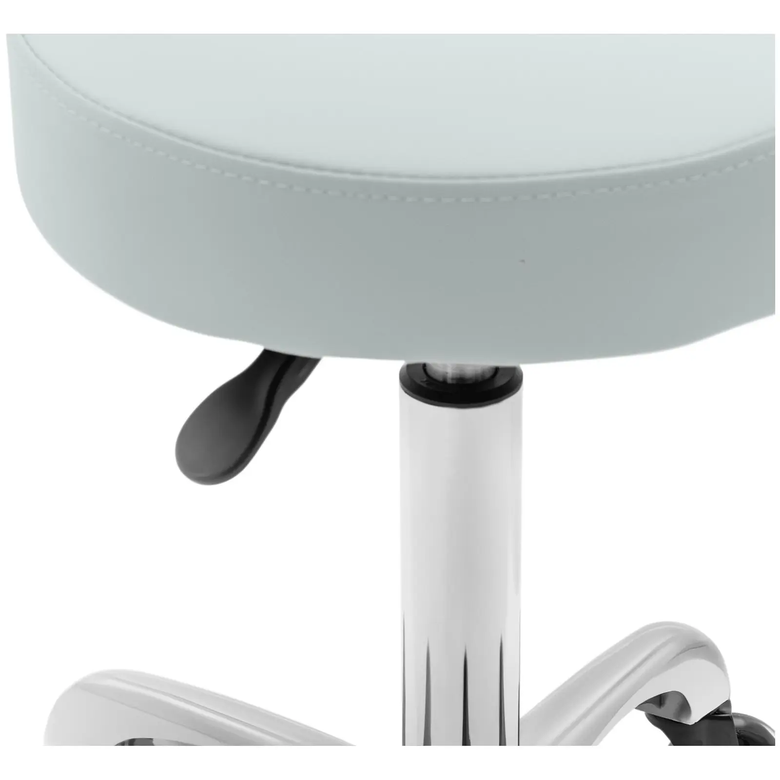 Otočná židle na kolečkách s opěradlem - 540–720 mm - pistáciová