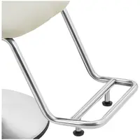 Frisørstol med fodstøtte - 890 - 1040 mm - 200 kg - sort, lysegrå, sølv
