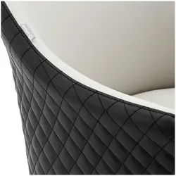 Salon Chair with Footrest - 890 - 1040 mm - 200 kg - Ventnor Grey & Black