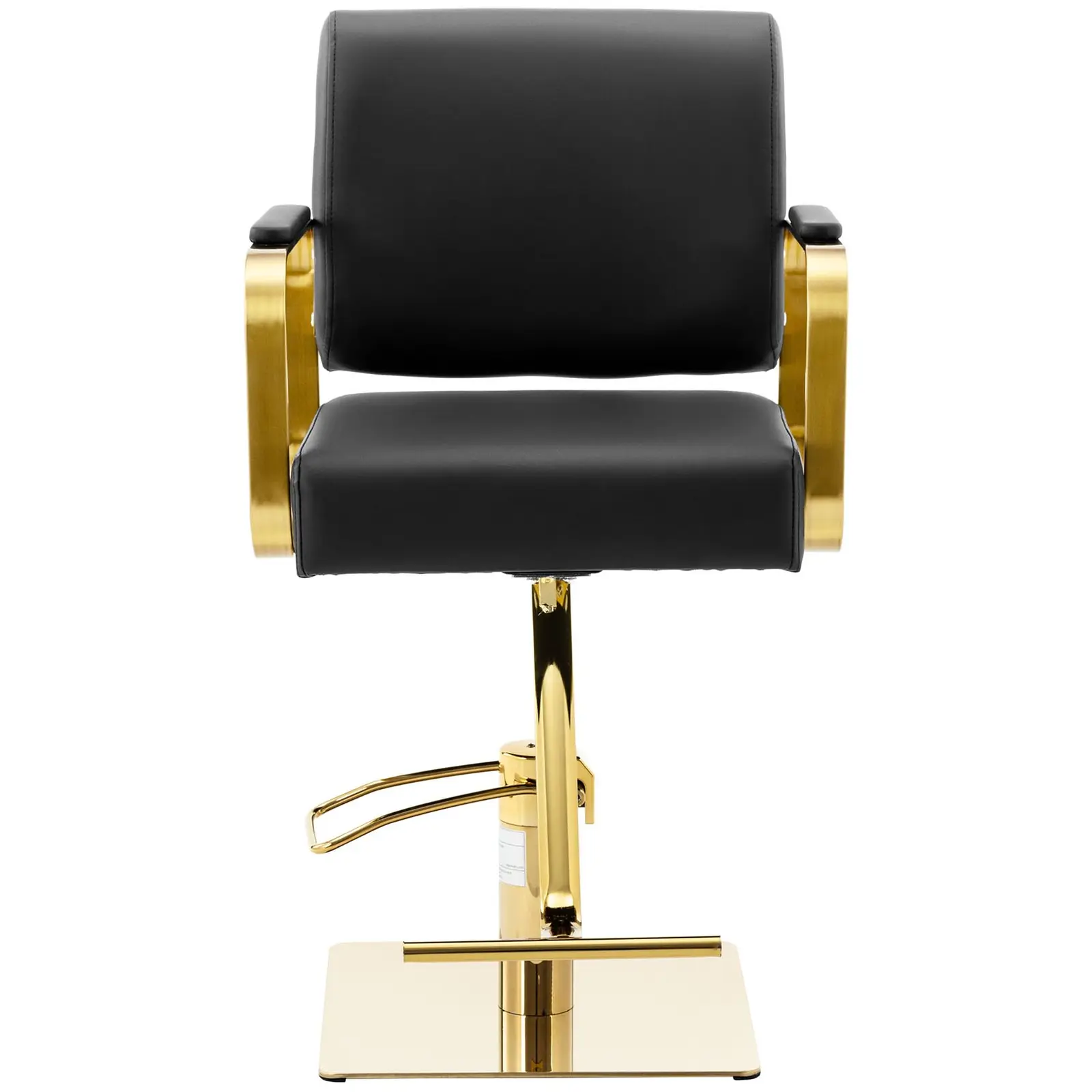 Produtos recondicionados Cadeira de cabeleireiro com apoio para os pés - 900 - 1050 mm - 200 kg - Preto, Dourado