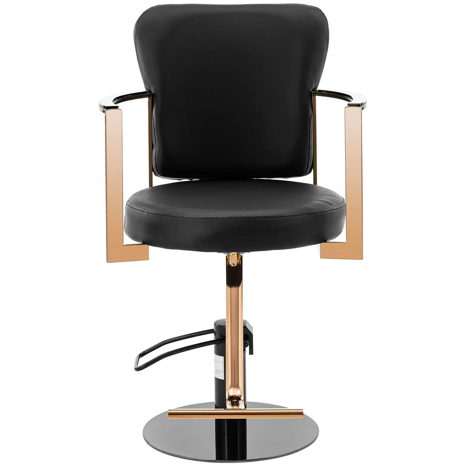 Salon Chair with Footrest - 46 - 58 cm - 200 kg - Newent Black