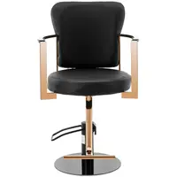 Salon Chair with Footrest - 900 - 1050 mm - 200 kg - Newent Black