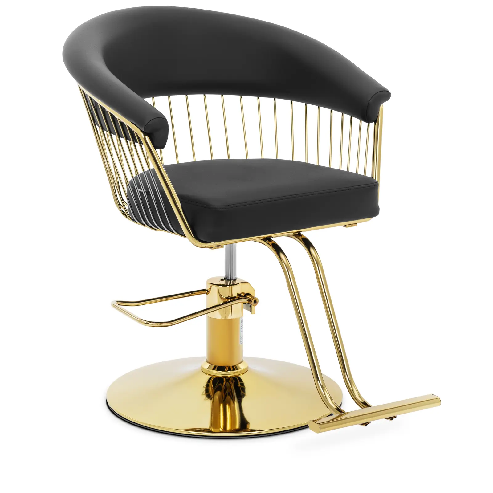 Salon Chair with Footrest - 44 - 54 cm - 200 kg - Lyme Black - Product Image