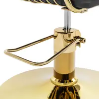 Friseurstuhl mit Fußstütze - 820 - 950 mm - 200 kg - Schwarz, Golden