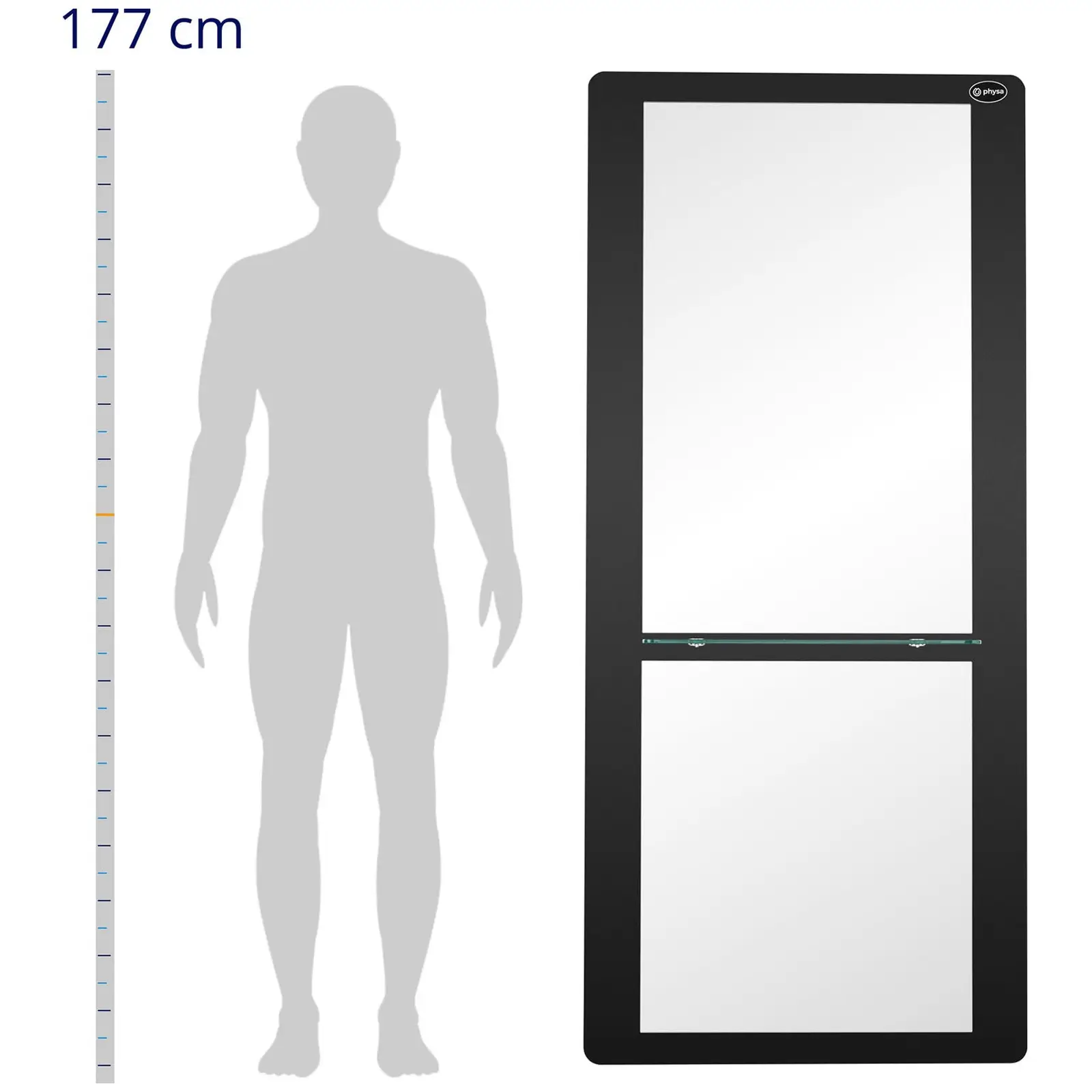 Kadernícke pracovisko - nástenné - police z nehrdzavejúcej ocele - 5 kg - 80 x 180 x 20 cm