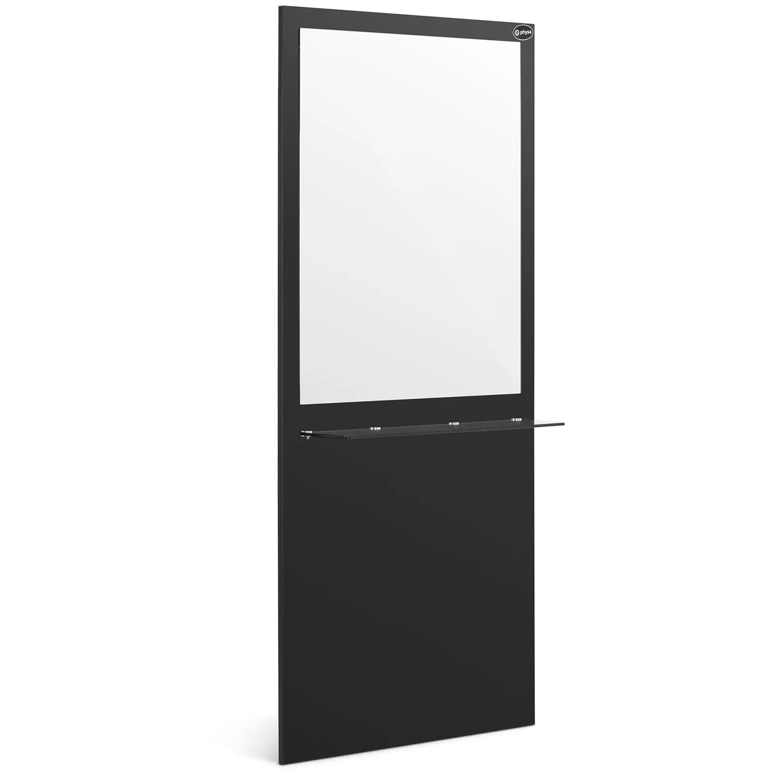 Konsola fryzjerska - montaż ścienny - szklana półka - 5 kg - 80 x 20 x 180 cm - Zdjęcie produktu