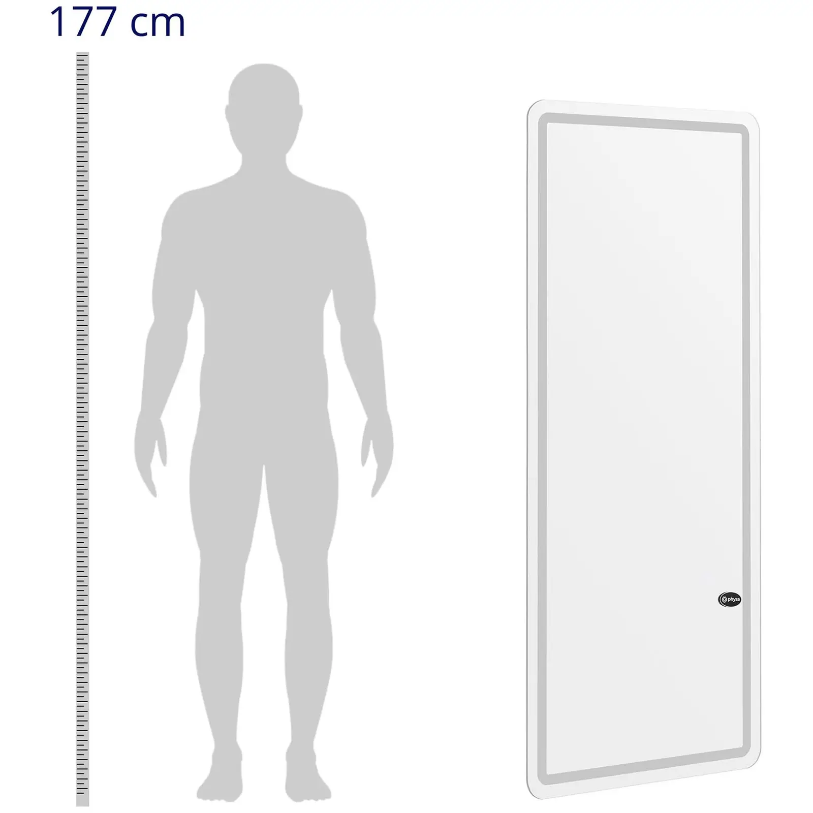 Peilipaikka - erittäin tasainen - LED - suorakulmainen - 170 x 70 x 3 cm
