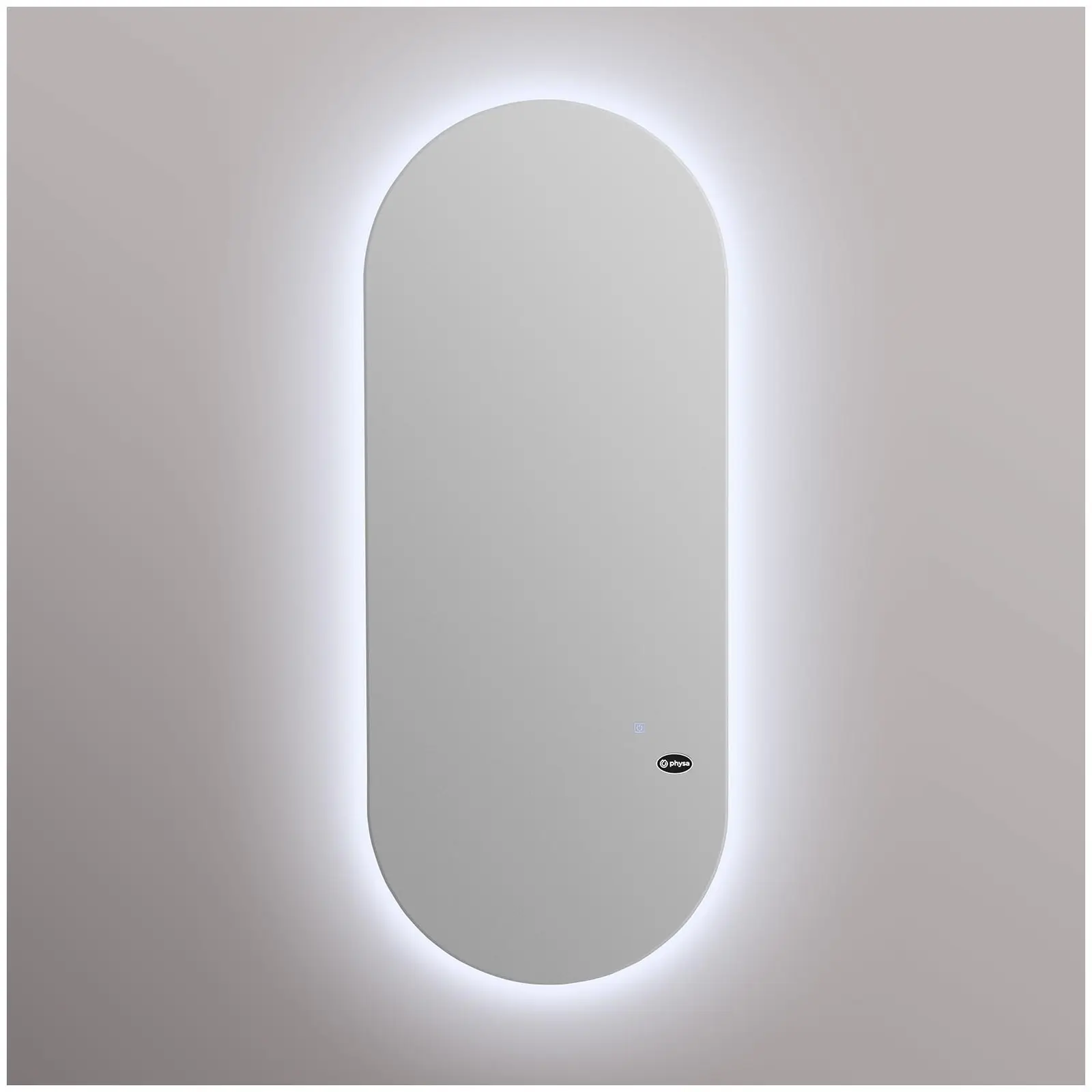 Kadeřnické zrcadlo - extra ploché - LED - oválný tvar - 170 x 70 x 3 cm