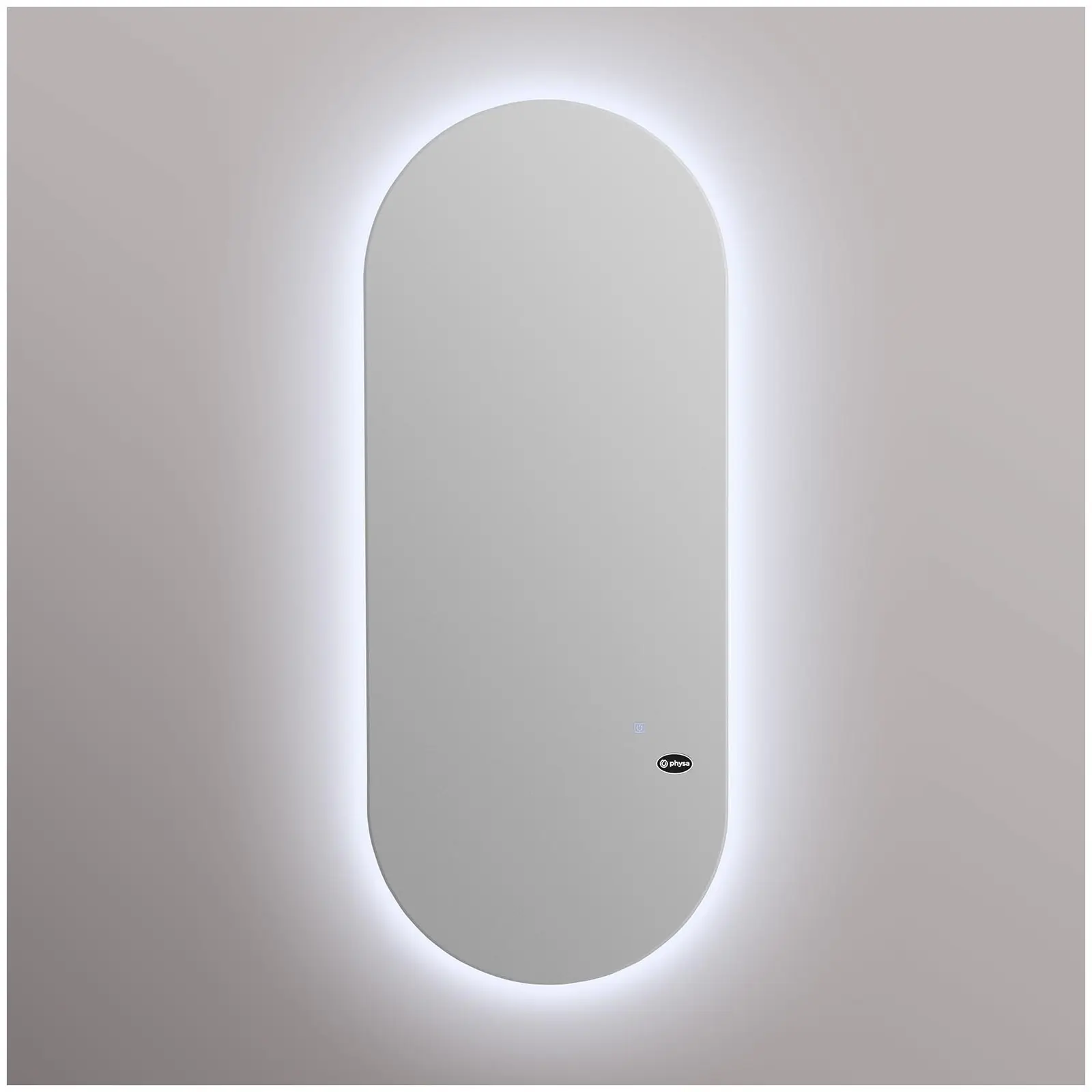 B-zboží Kadeřnické zrcadlo - extra ploché - LED - oválný tvar - 170 x 70 x 3 cm (Rozměry [cm]: 70 x 5 x 170)