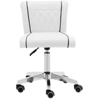 Stool Chair With Back - 45 - 59 cm - 150 kg - white