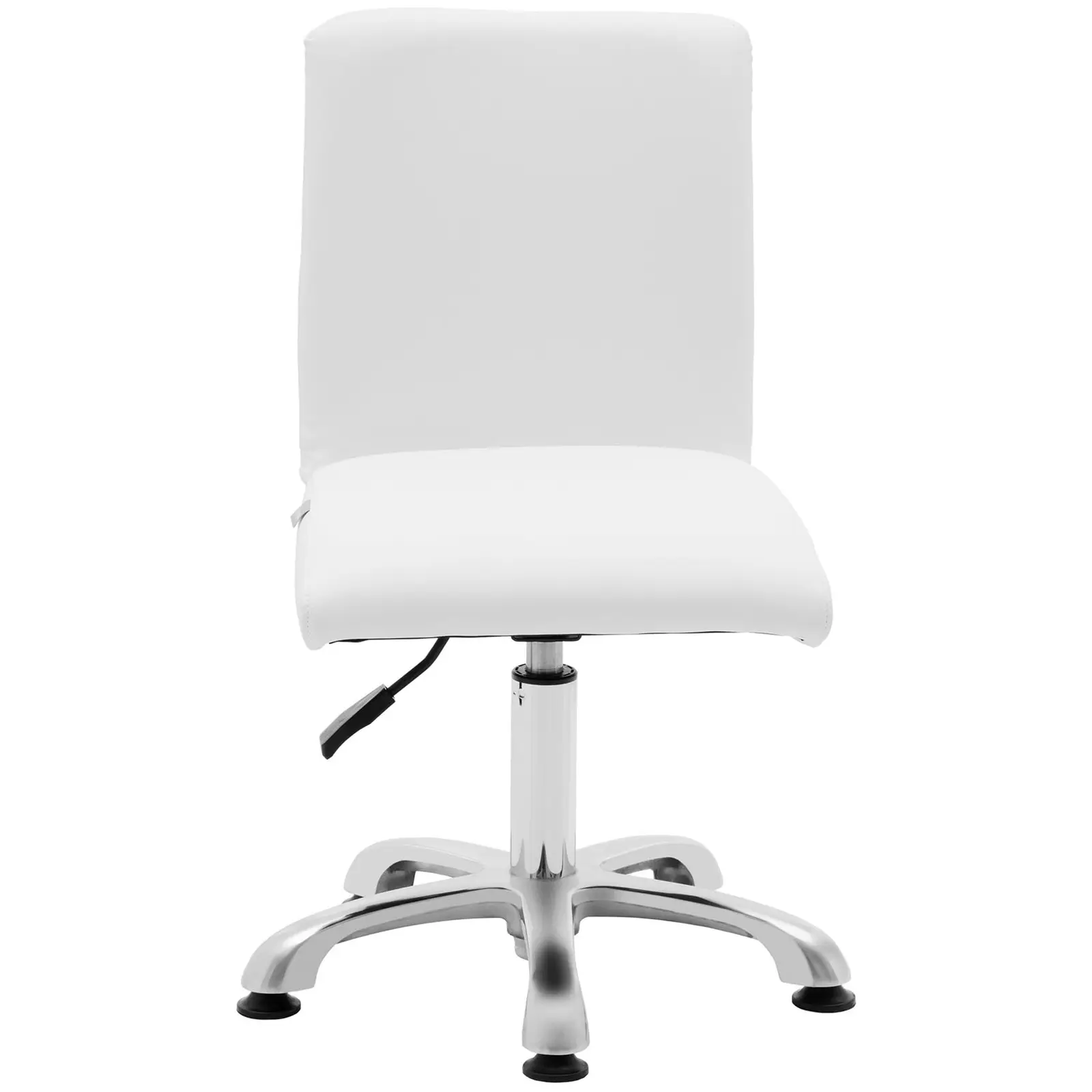 B-zboží Otočná židle s opěradlem - 38–52 cm - 150 kg - bílá