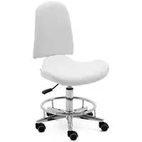 Cadeira para salão de beleza - 44 - 58 cm - 150 kg - branco