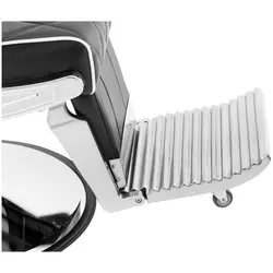 Καρέκλα σαλονιού - Στήριγμα κεφαλιού και ποδιών - Υποπόδιο - 58 - 71 cm - 150 kg - με δυνατότητα κλίσης - μαύρο