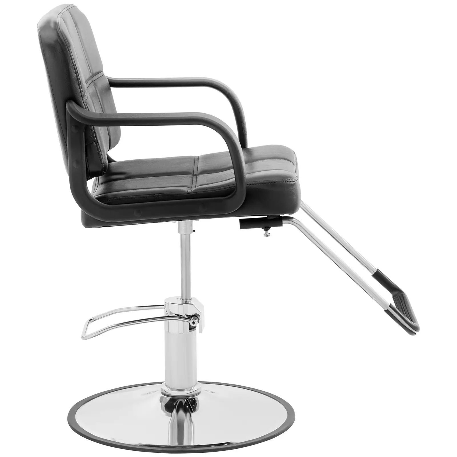 Fauteuil de coiffeur avec repose-pieds - 50 - 64 cm - 170 kg - Noir