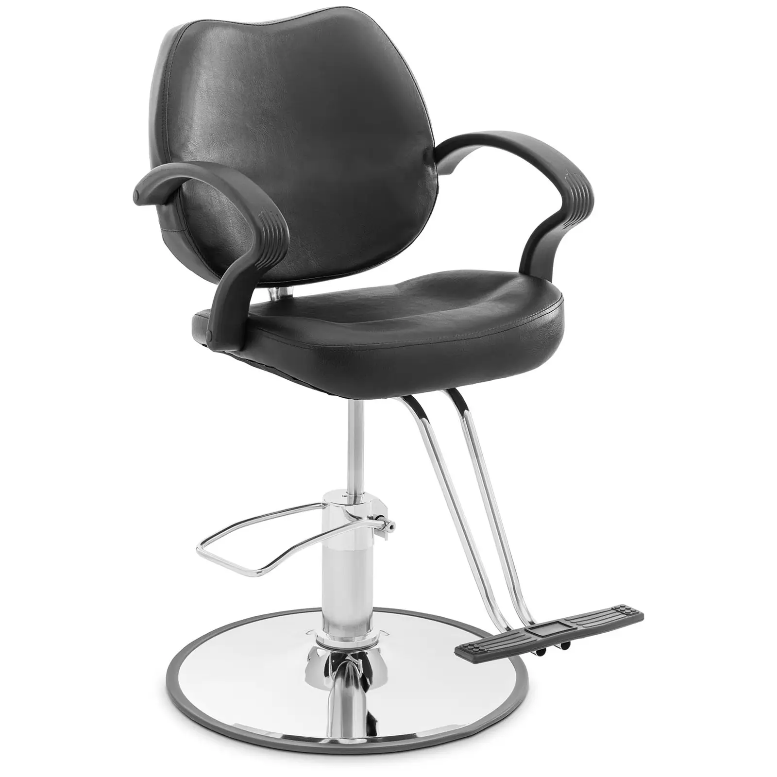 Fauteuil de coiffeur - repose-pieds en T - 53 - 64 cm - 160 kg - noir