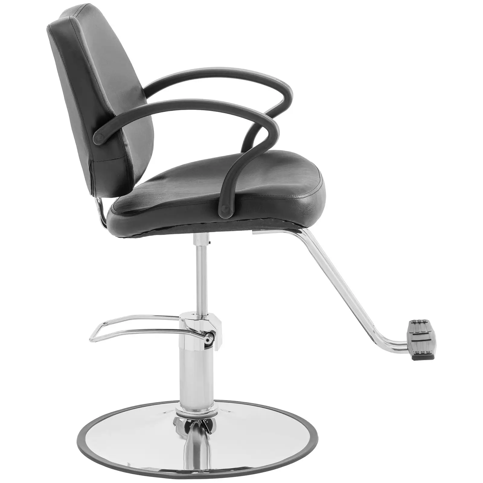 Fauteuil de coiffeur - repose-pieds en T - 53 - 64 cm - 160 kg - noir