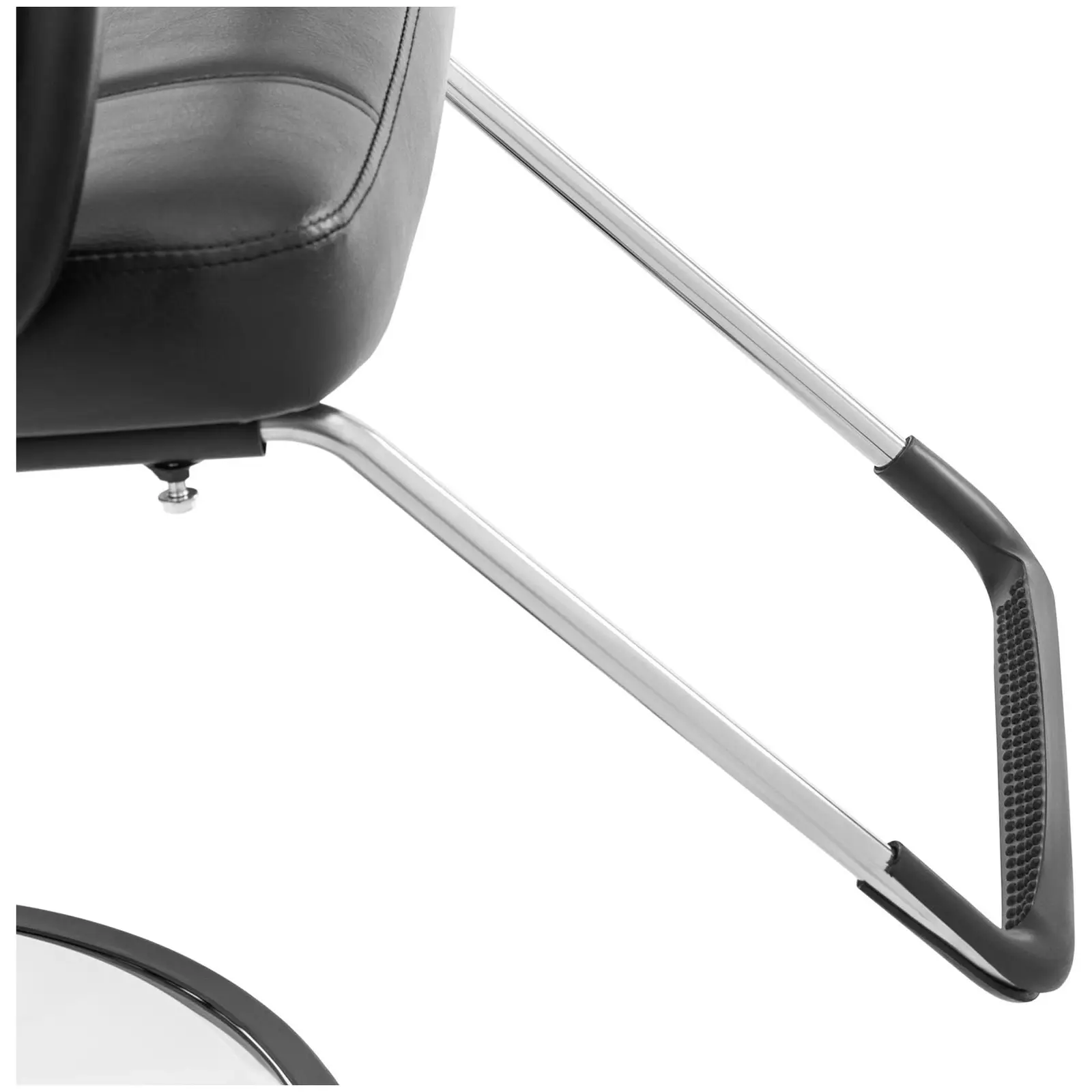 Cadeira de cabeleireiro - apoio de cabeça e apoio para os pés - 52 - 64 cm - 150 kg - preto