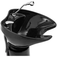 Salon Backwash Basin - inclinable washbasin with mixer tap, hose and shower