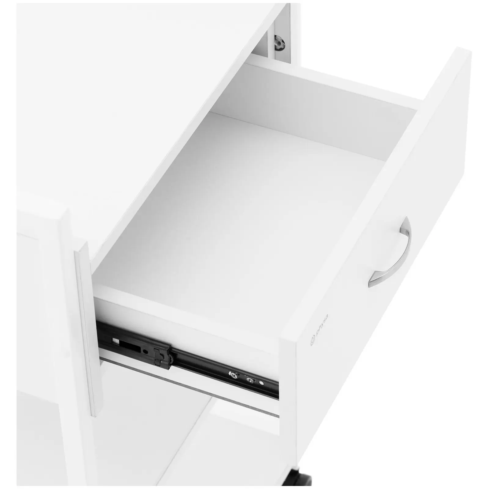 Beauty Trolley - 1 drawer - 3 shelves - max. storage capacity 65 kg - white