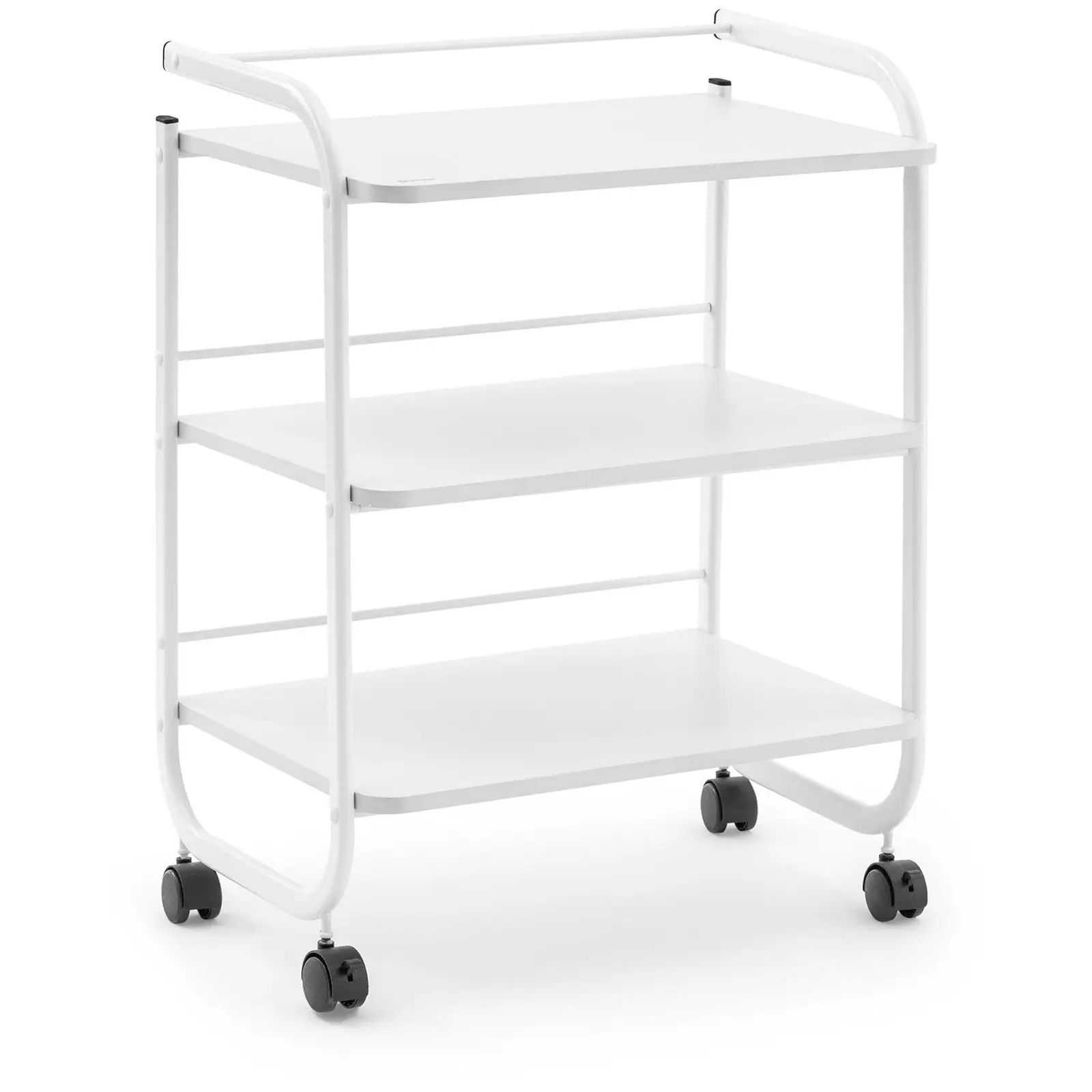 Carrello per estetista - 3 ripiani - 60 x 43 x 83 cm - Bianco